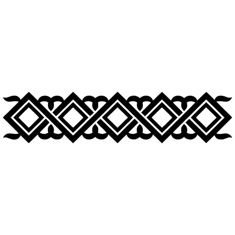 Intricate Geometric Border, Vintage , Elegant Ornamentation vector
