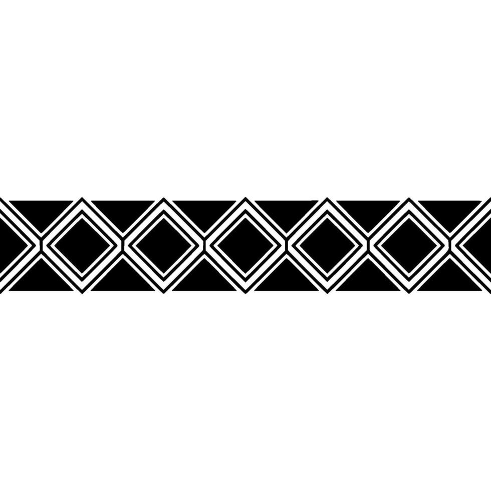 Geometric Deco Border, Minimalist Pattern - Texture vector