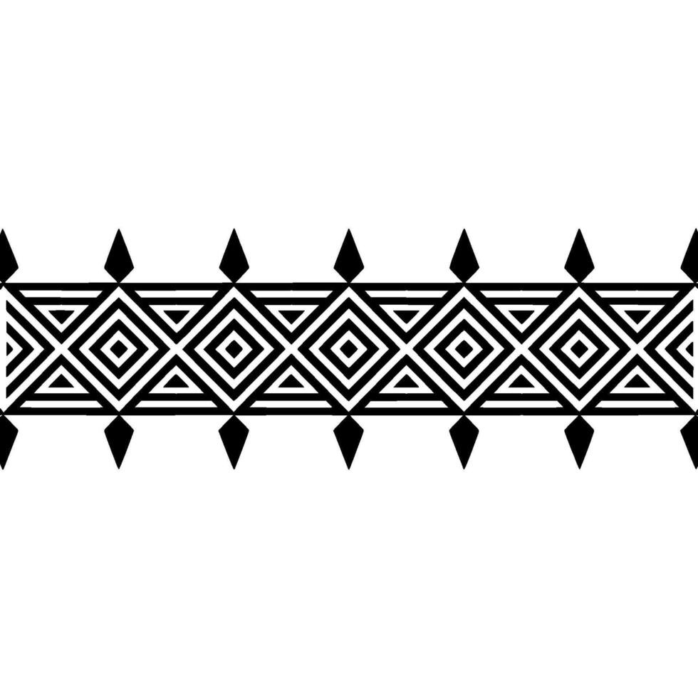 Geometric Tribal Border, Minimalist, Craft vector