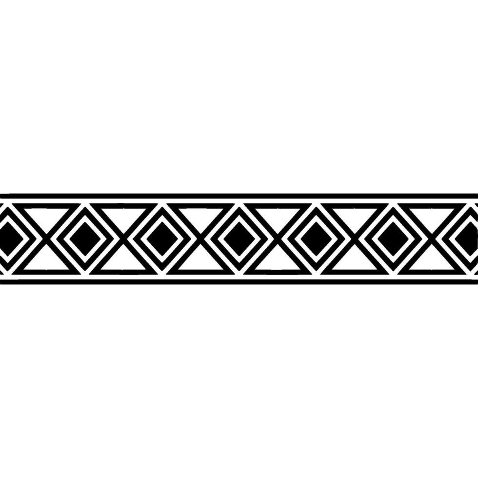 Geometric Deco Border, Minimalist, Retro vector
