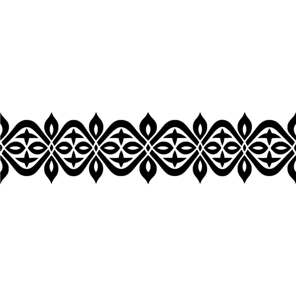 Intricate Black Border, Decorative Pattern, Elegant vector