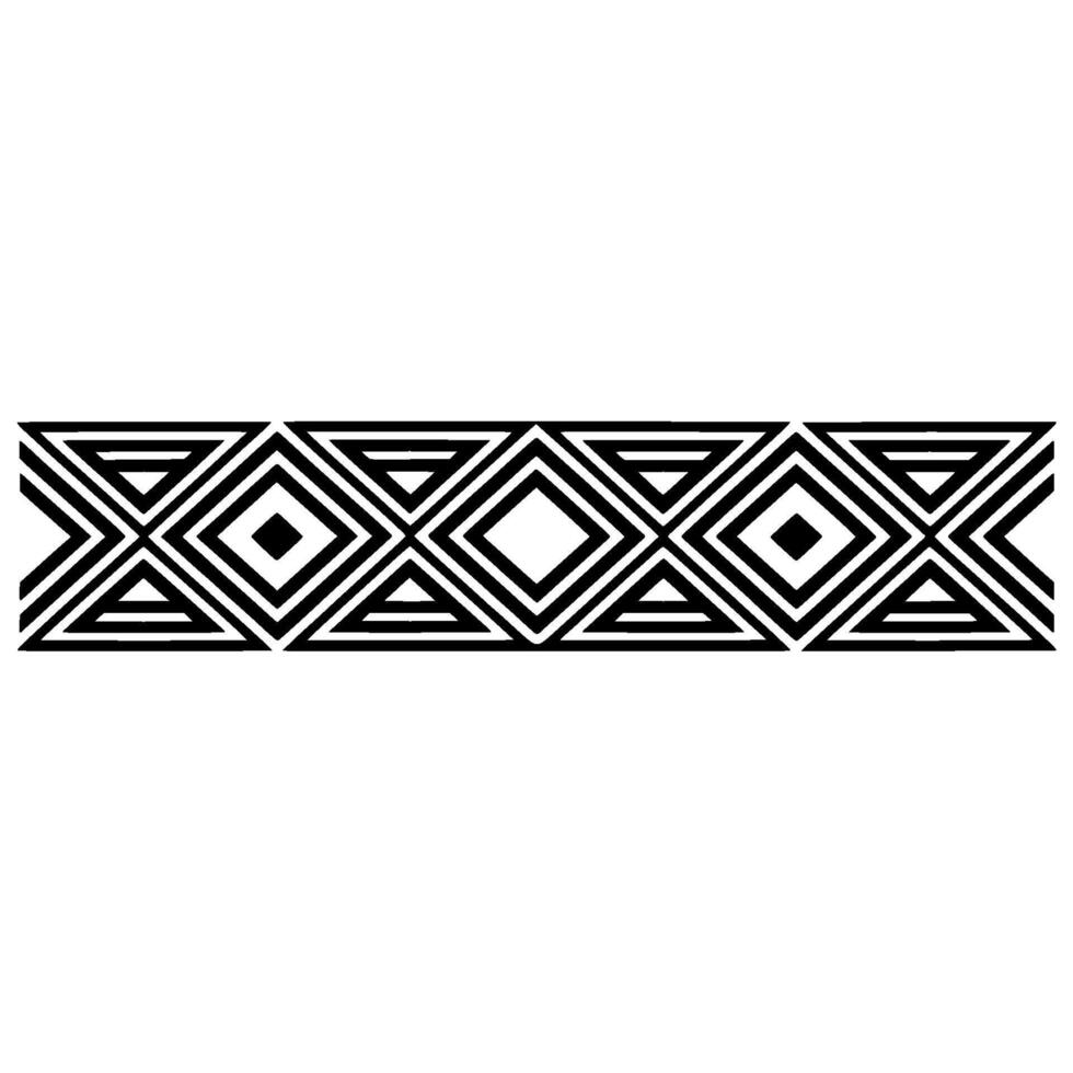 Geometric Deco Border, Minimalist Pattern, Background vector