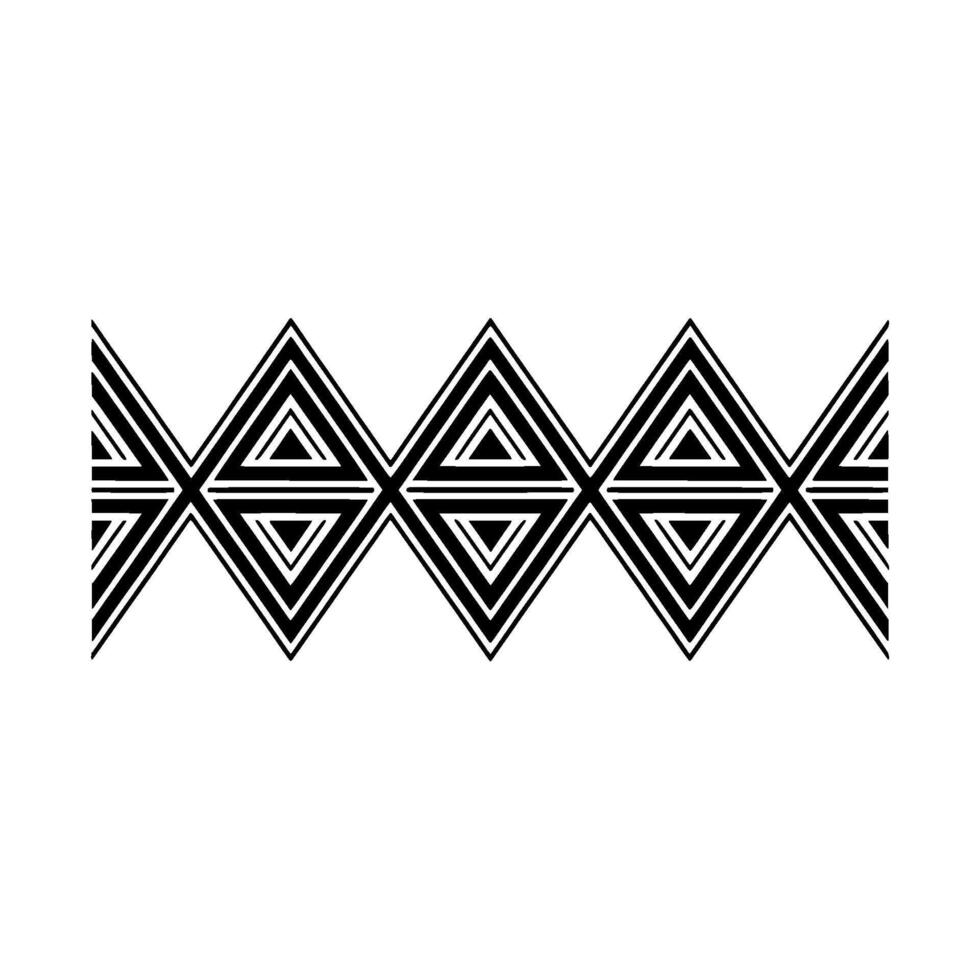 Geometric Deco Border, Minimalist Pattern, Composition vector