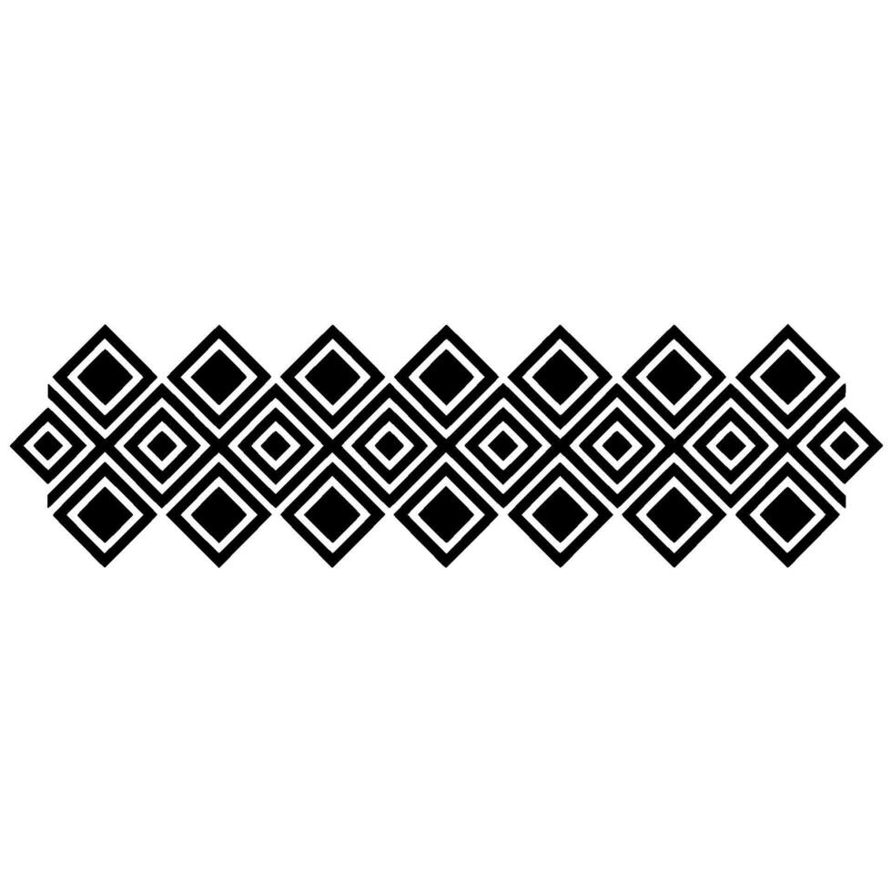Geometric Diamond Border, Minimalist, Modern vector