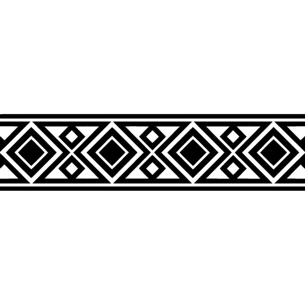 Geometric Deco Border, Minimalist - Diamond vector