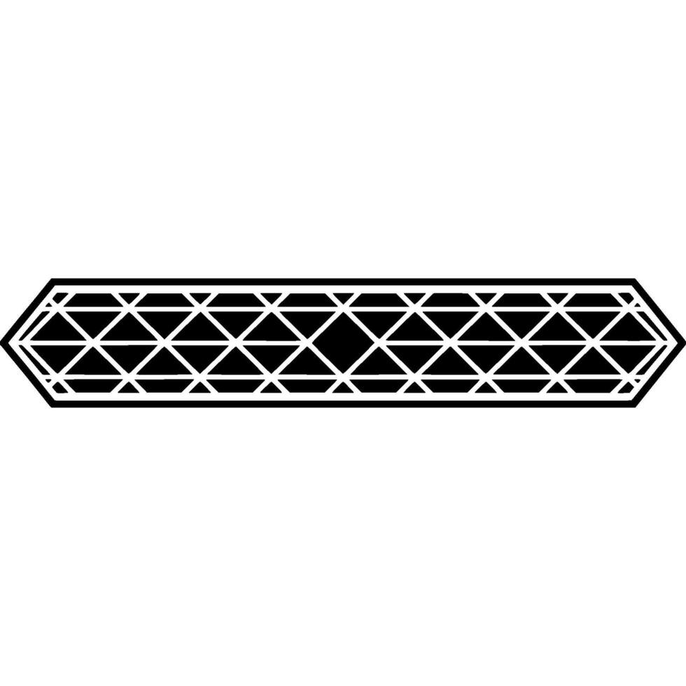 Geometric Diamond Border, Minimalist, Hexagon vector