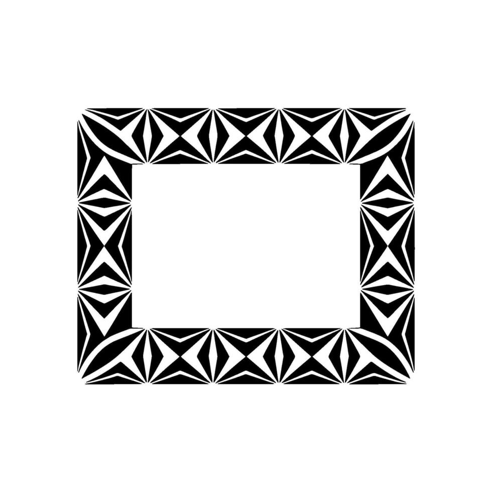 Geometric Black White Frame, Minimalist - Geometry vector