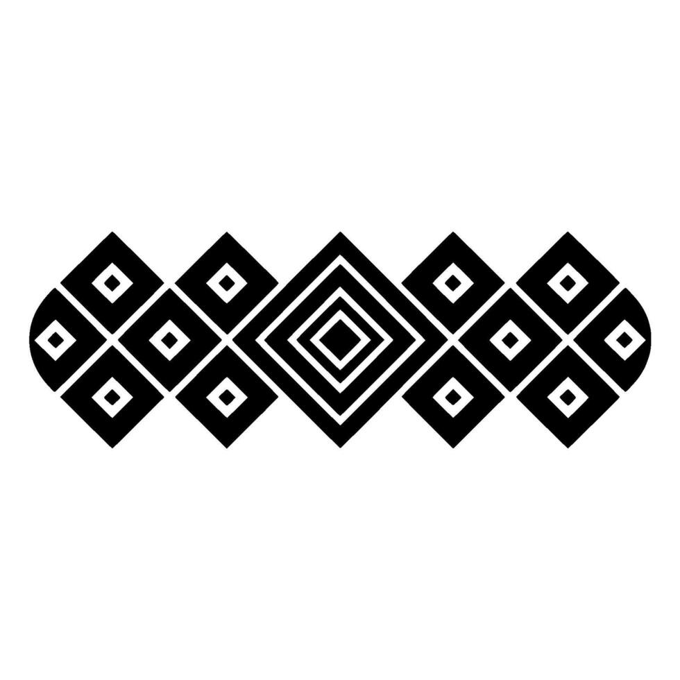 Geometric Tribal Pattern, Minimalist, Diamond vector