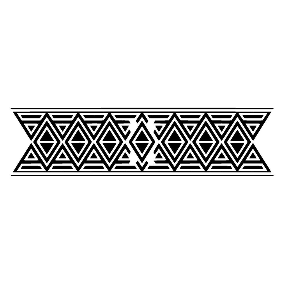 Geometric Deco Border, Minimalist Pattern, Flatlay vector