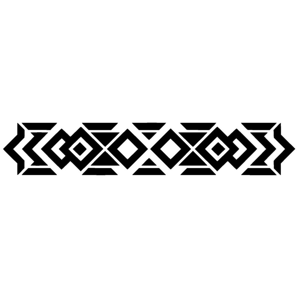 Geometric Tribal Border, Minimalist, alternate version 80 vector