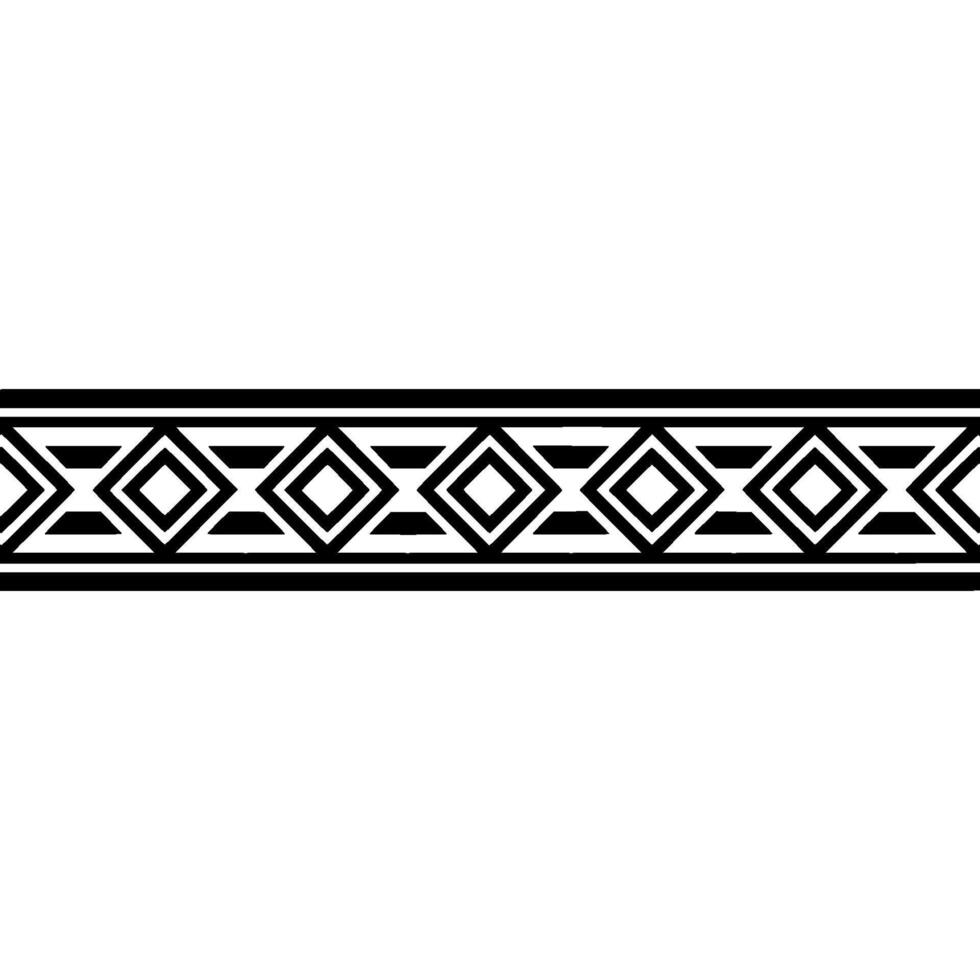 Geometric Deco Border, Minimalist, alternate version 7 vector