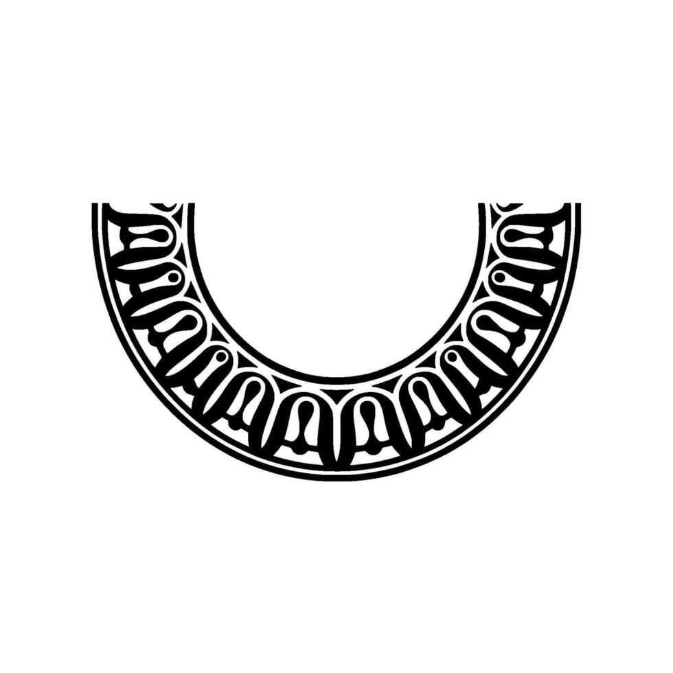 Circular Ornament, Intricate , Minimalist Emblem, Symbolic Motif vector
