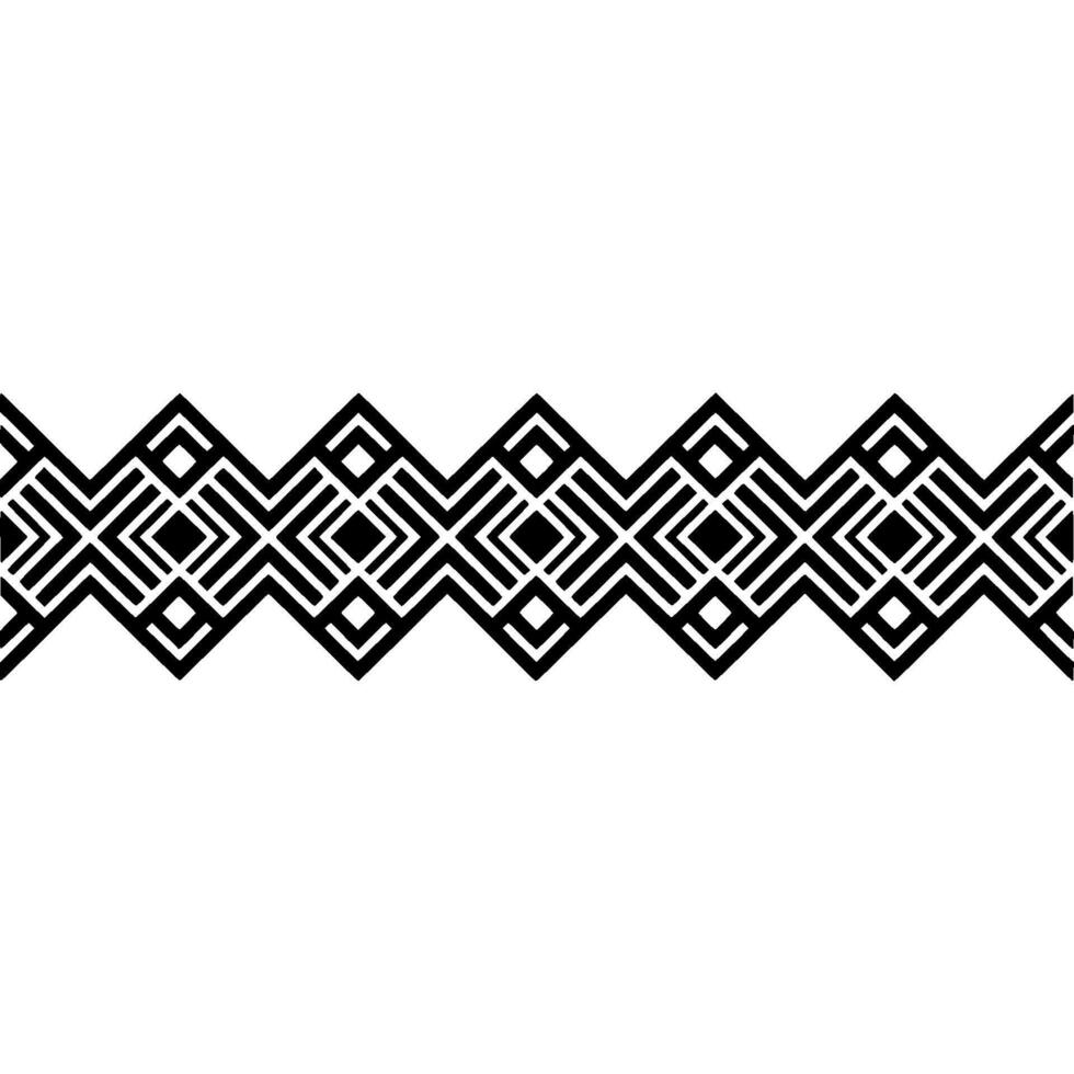 Geometric Zigzag Border, Art Deco Pattern, Artdeco vector