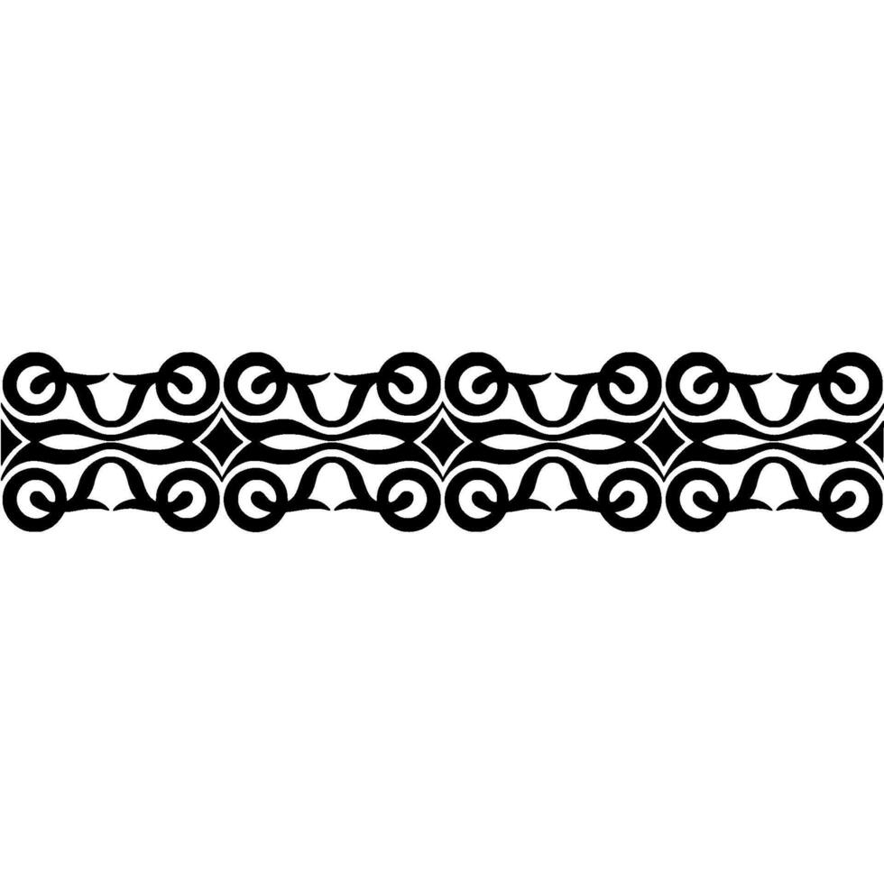 Intricate Black Border, Decorative Swirls, Elegant - Ornament vector