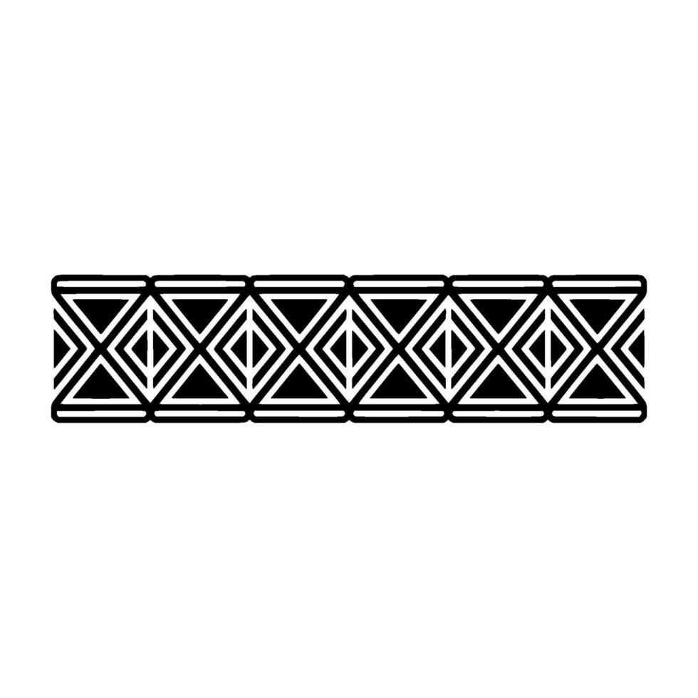 Geometric Tribal Border, Minimalist Pattern, Line vector