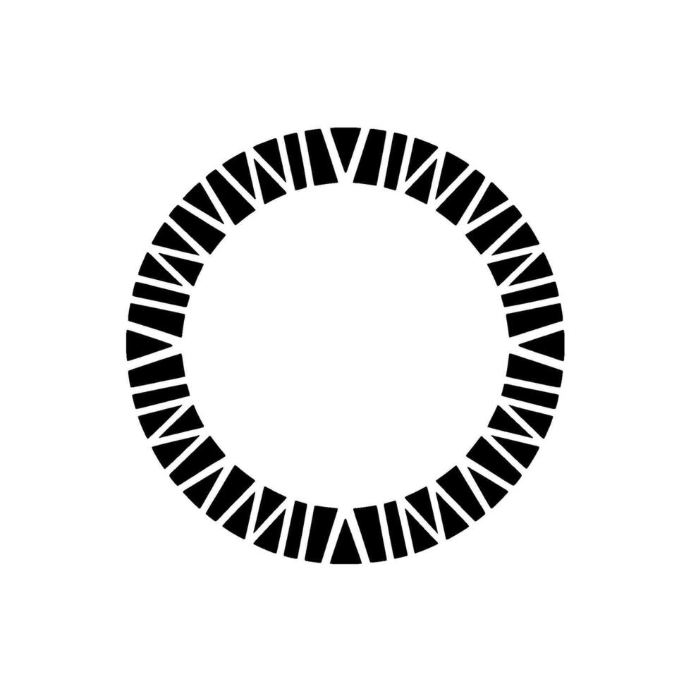 Geometric Circle, Minimalist , Negative Space, Modern vector