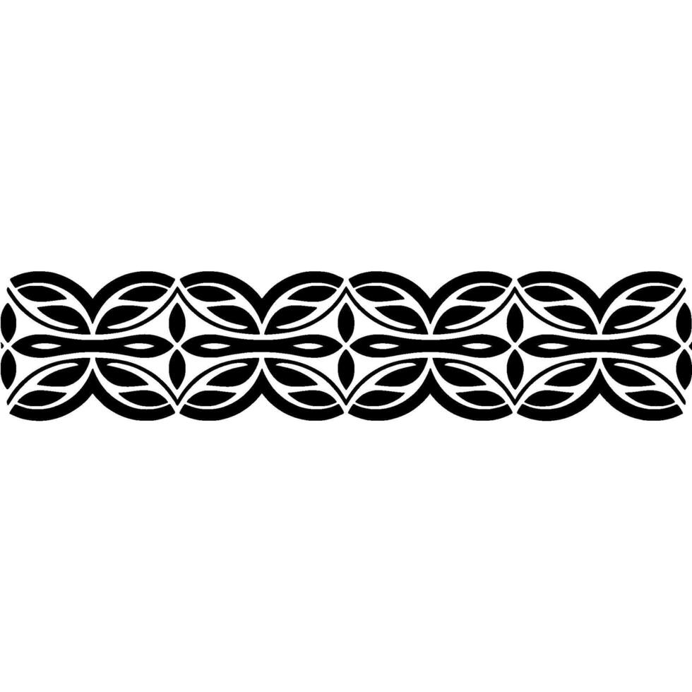 Intricate Celtic Border, Elegant Black - Pattern vector
