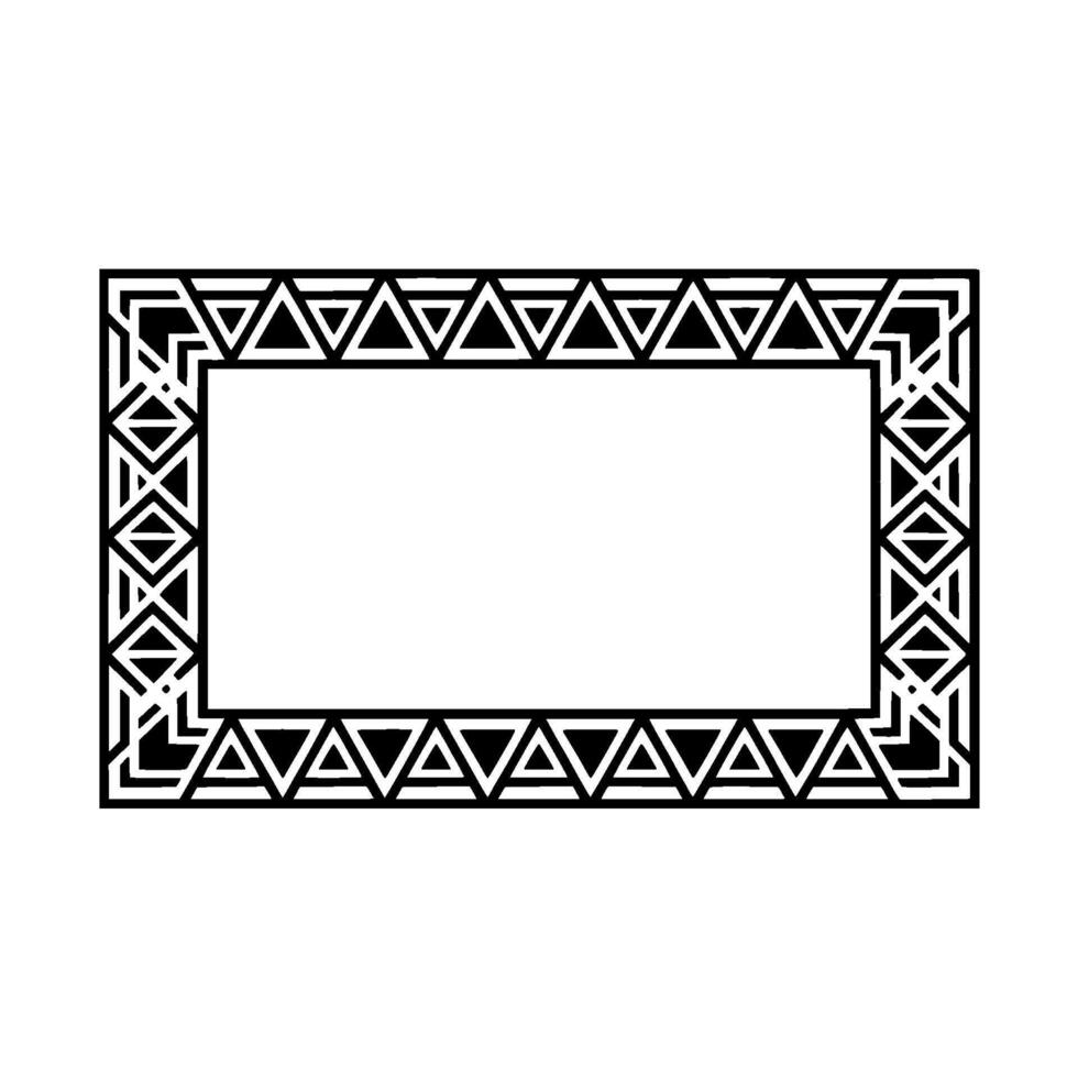 Geometric Deco Frame, Minimalist , Blank Canvas, Pattern vector