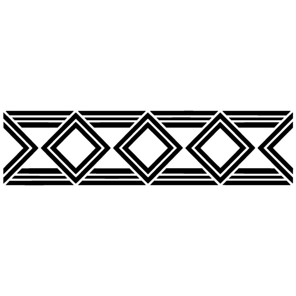 Geometric Deco Border, Minimalist Pattern, Elegant, Illustration vector