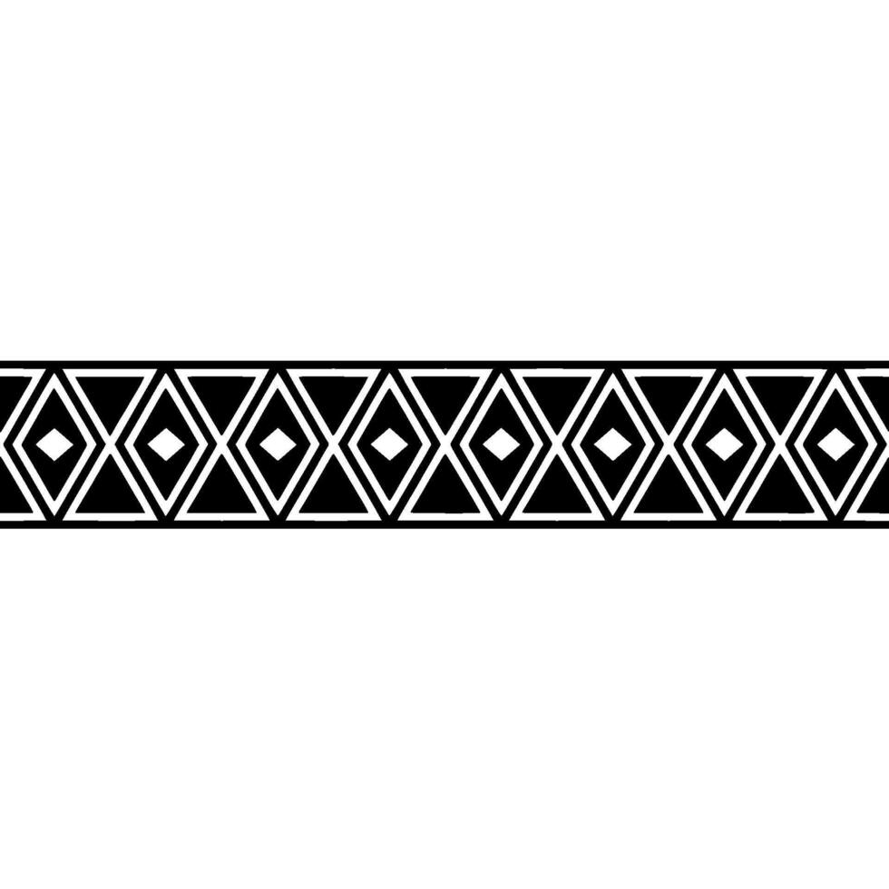Geometric Border, Minimalist Pattern, Black White, Triangle vector