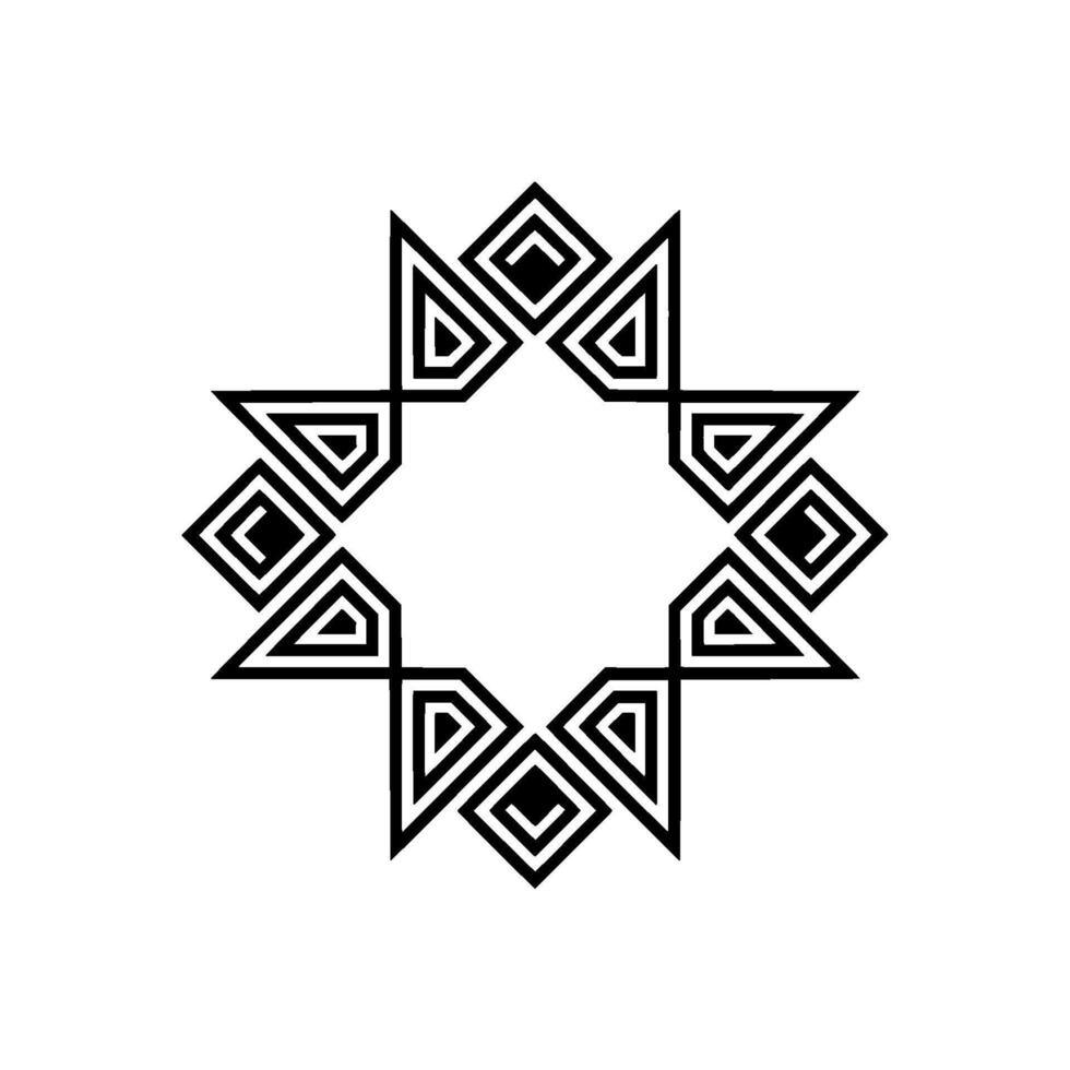 Geometric Starburst, Minimalist , Abstract Pattern vector