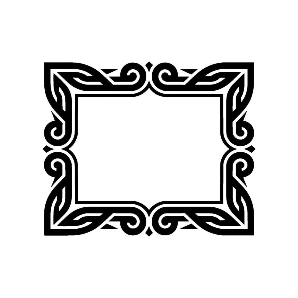 Intricate Celtic Frame, Vintage , Decorative Border, Pattern vector