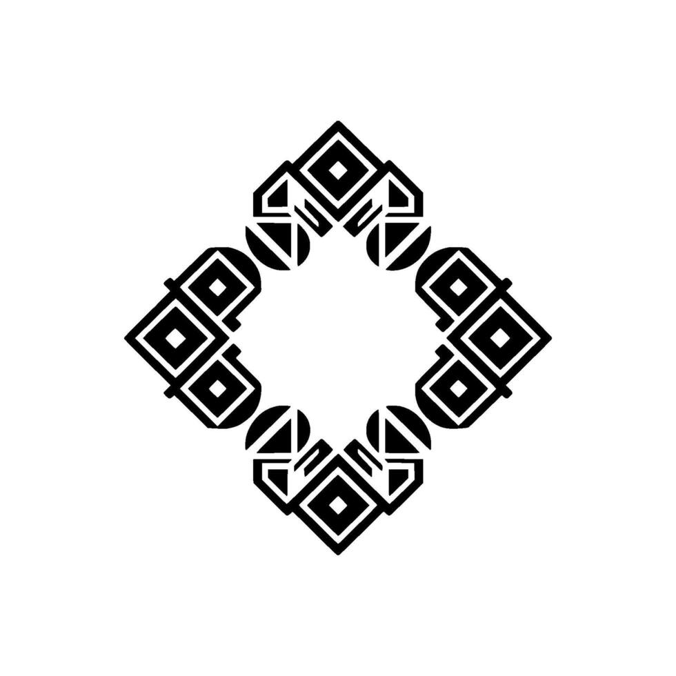 Geometric Black Pattern, Minimalist , Abstract Art vector