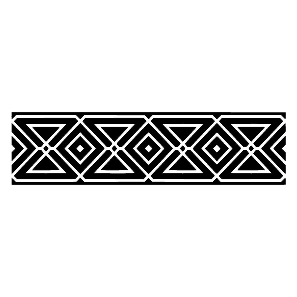 Geometric Border, Black and White Pattern, Art Deco Style, Artdeco vector
