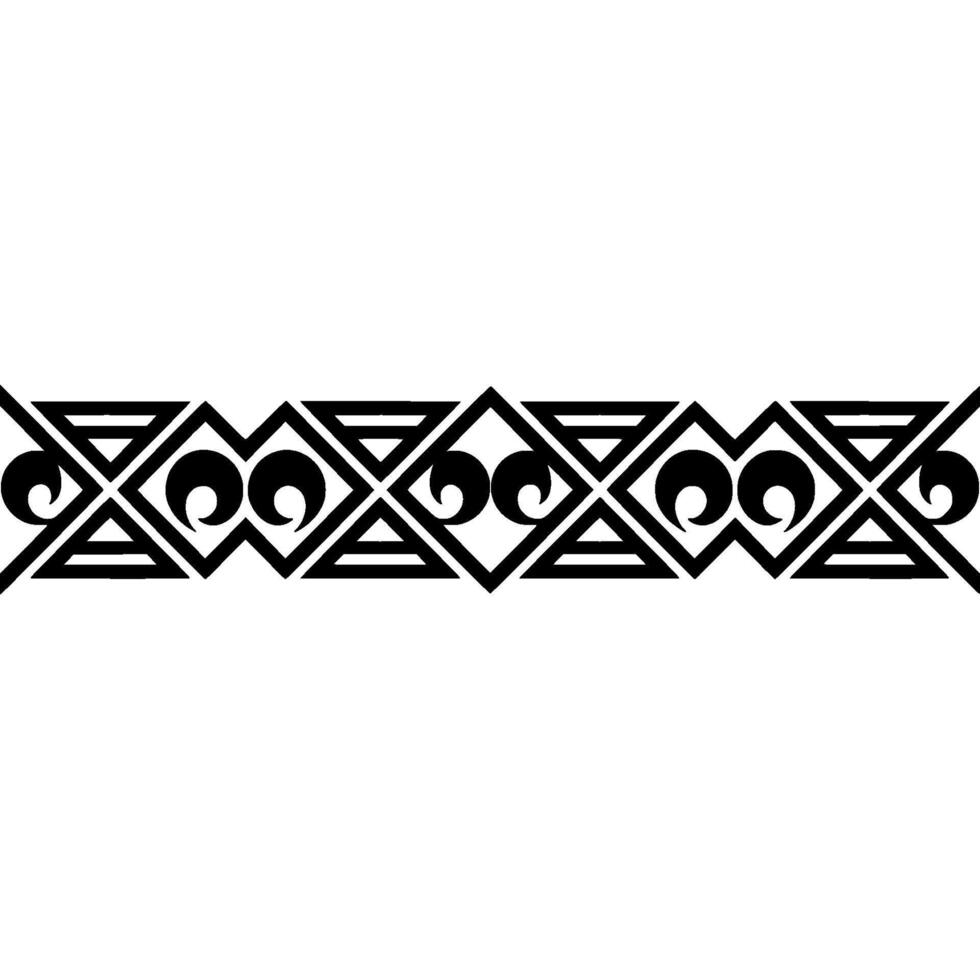 Geometric Tribal Border, Art Deco Inspired - Symmetry vector