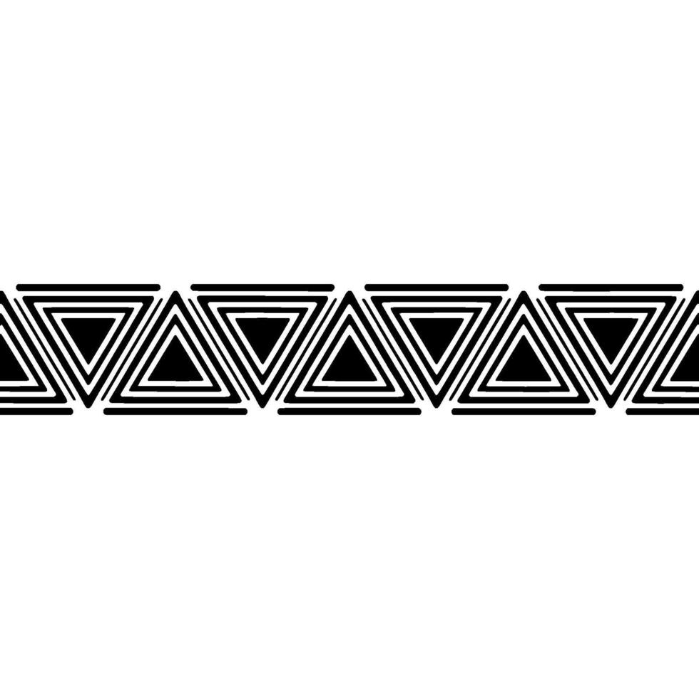 Geometric Triangle Border, Minimalist , Linear Pattern vector