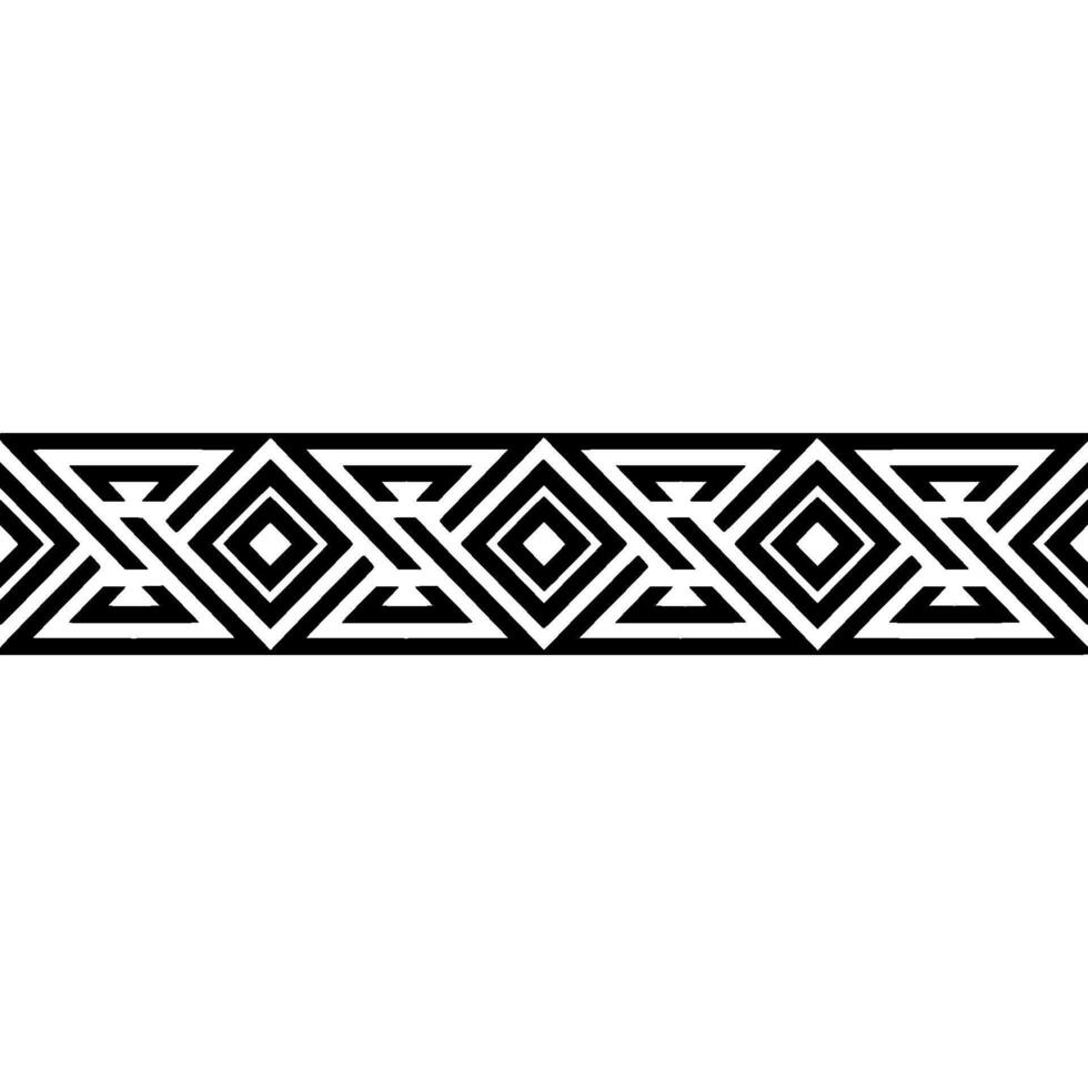 Geometric Border, Black and White Pattern, Minimalist, Abstract vector