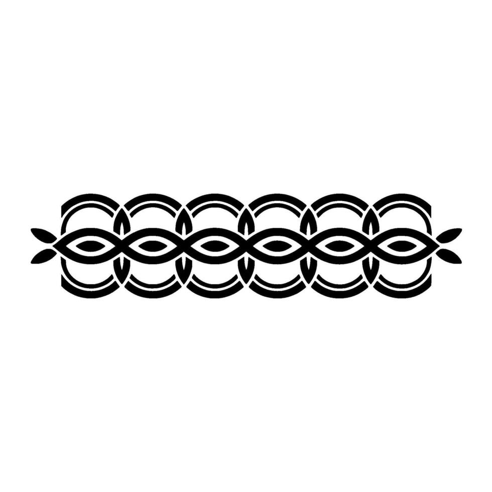 Intricate Black Ornamental Border, Vintage, Circular vector