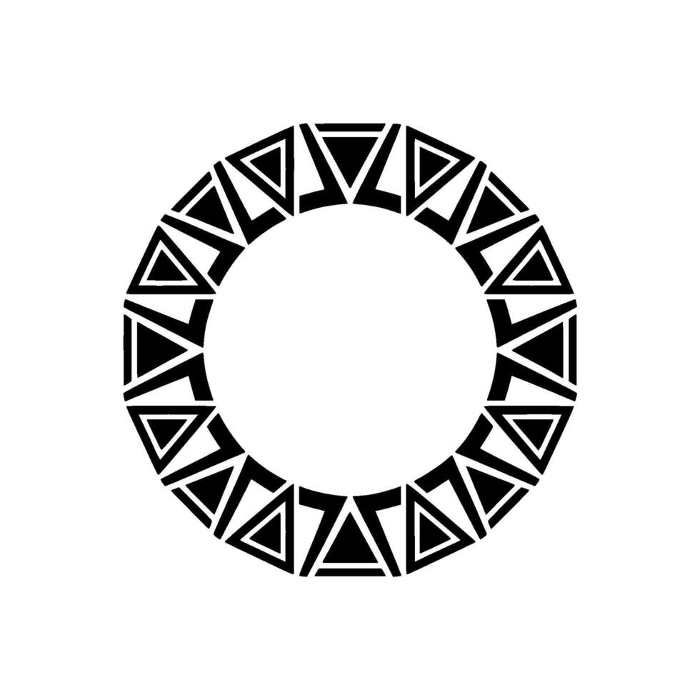 Geometric Circle Pattern, Minimalist , Abstract Motif, Triangle vector