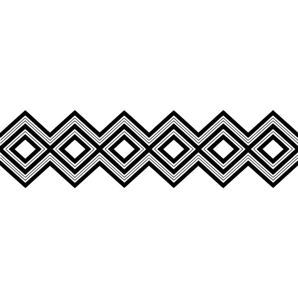 Geometric Diamond Border, Minimalist , Modern Pattern - Minimalism vector