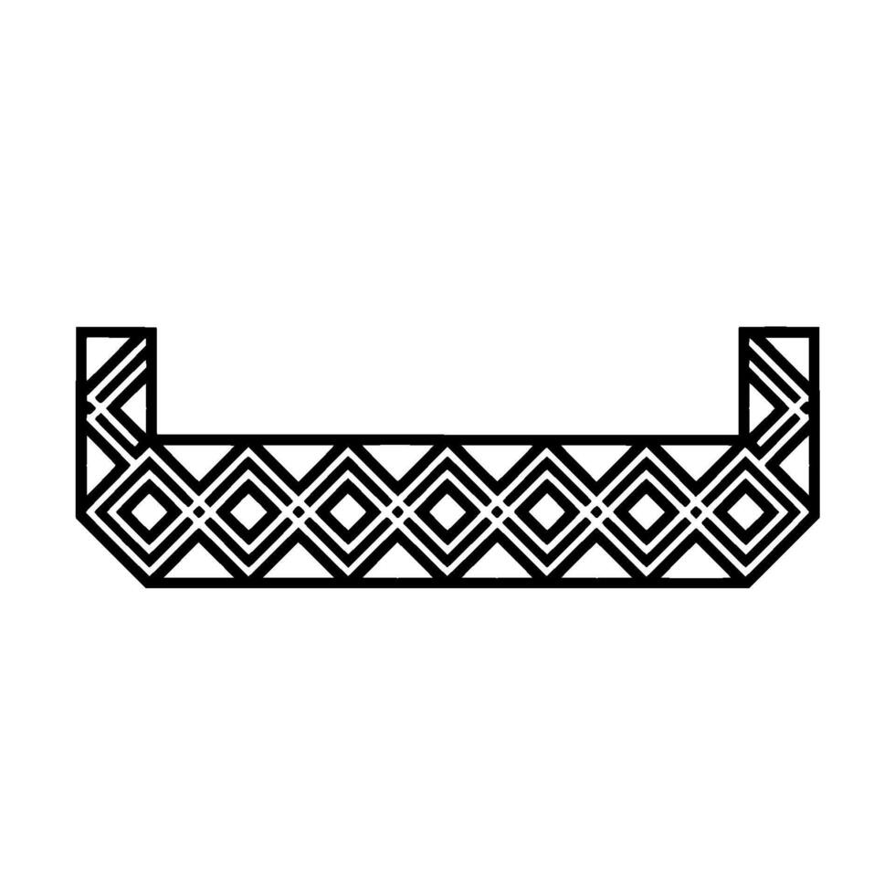Geometric Border, Art Deco Pattern, Minimalist, Geometry vector