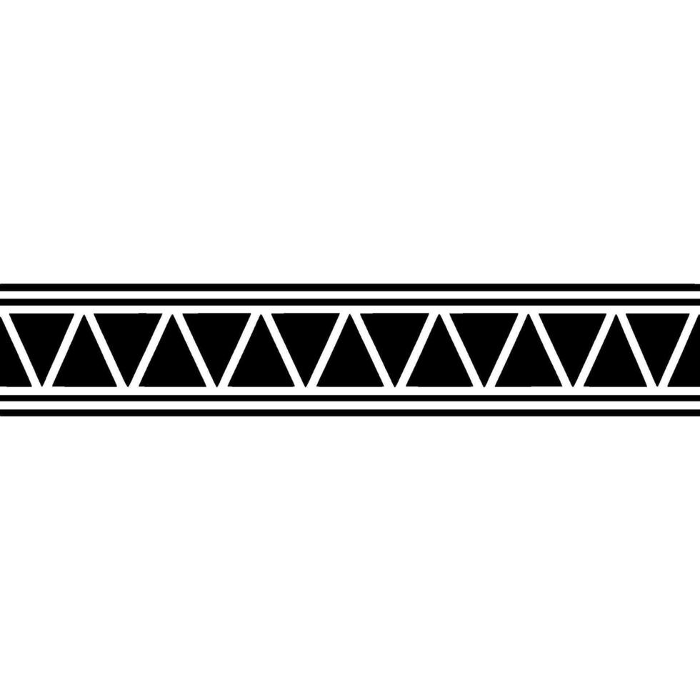Geometric Tribal Border, Minimalist, Simplicity vector