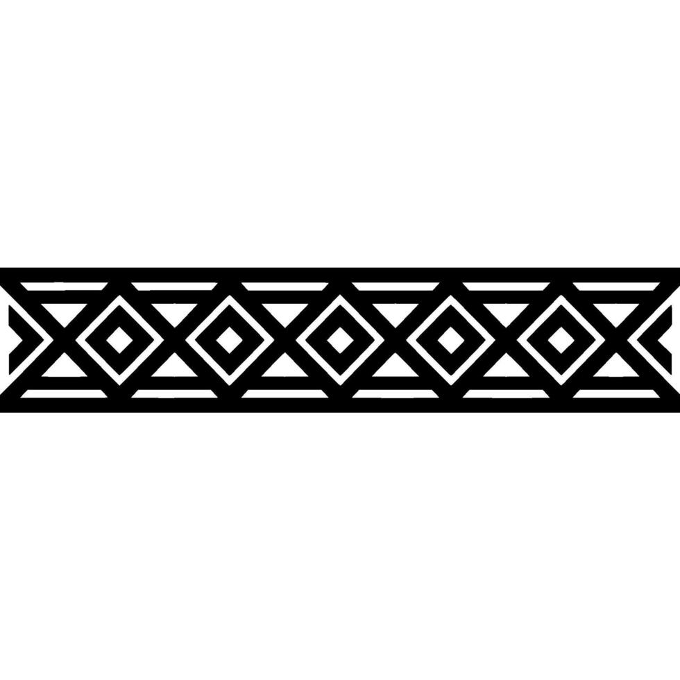 Geometric Border, Black and White, Art Deco Pattern, Artdeco vector