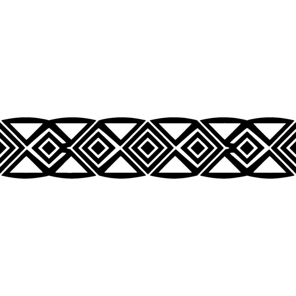 Geometric Border, Art Deco Pattern, Minimalist - Textile vector