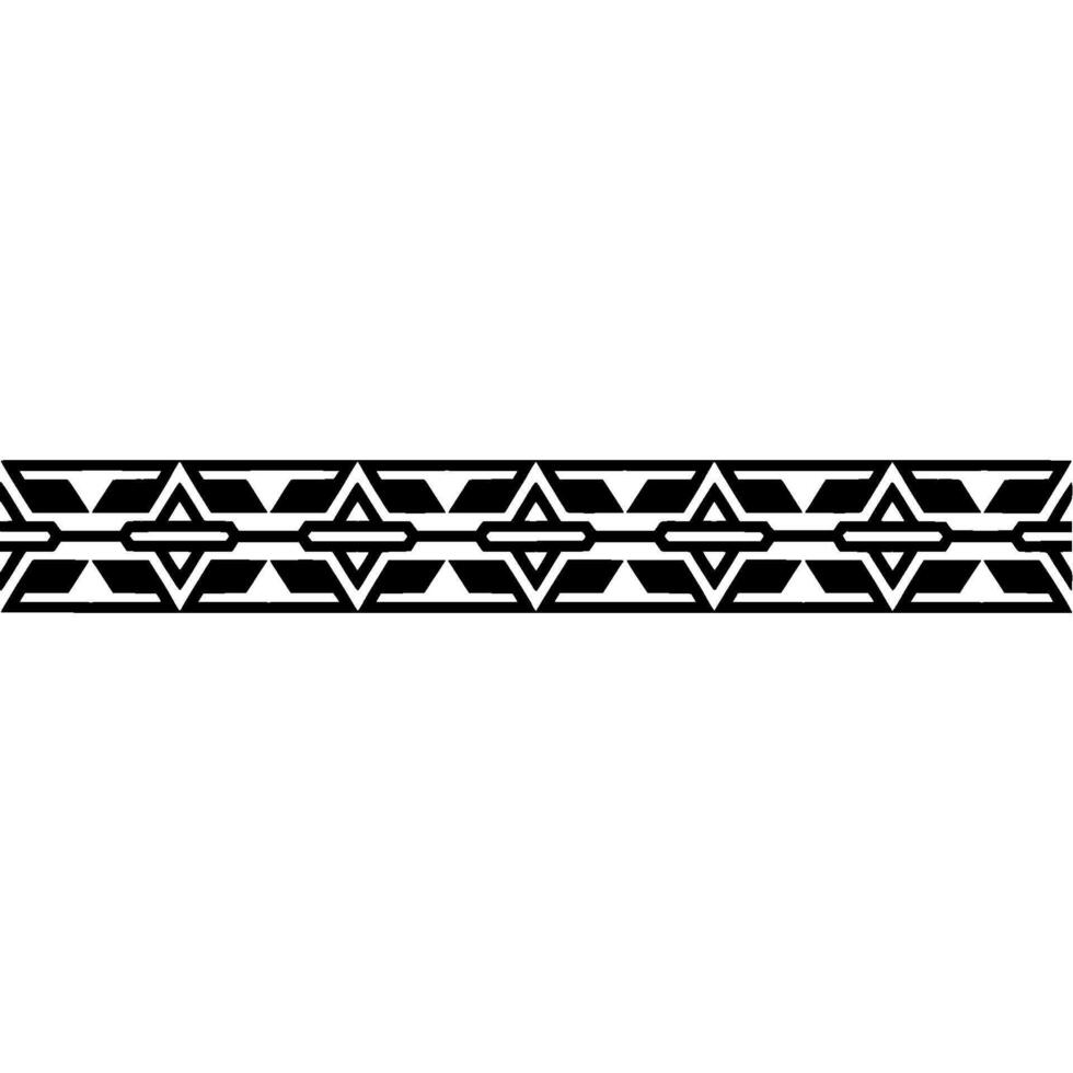 Geometric Deco Border, Minimalist Pattern, Subtle Texture - Linear vector