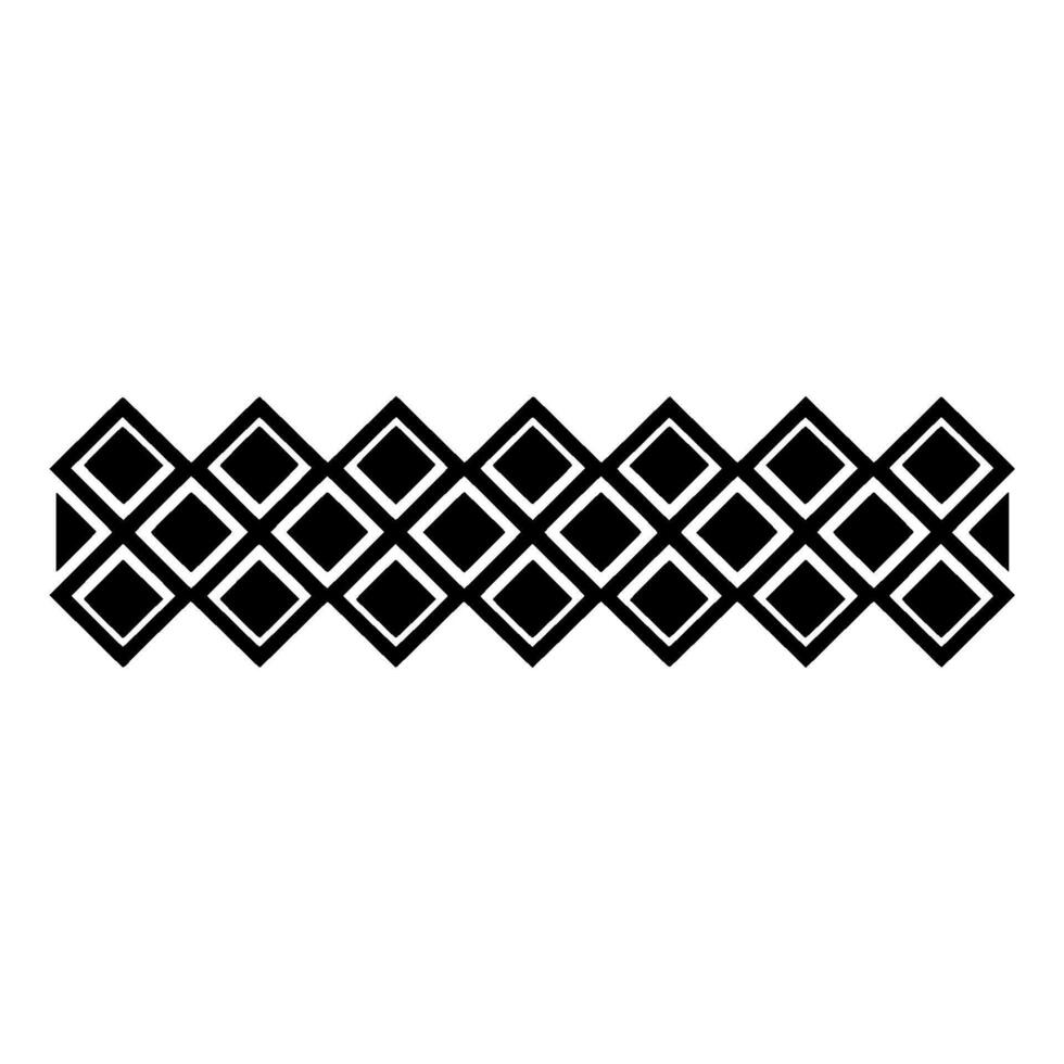 Geometric Diamond Border, Minimalist, Element vector