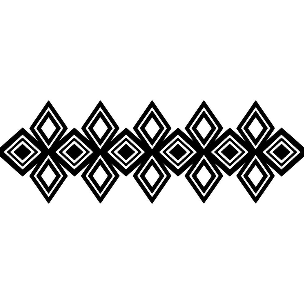 Geometric Diamond Border, Minimalist, Simple vector
