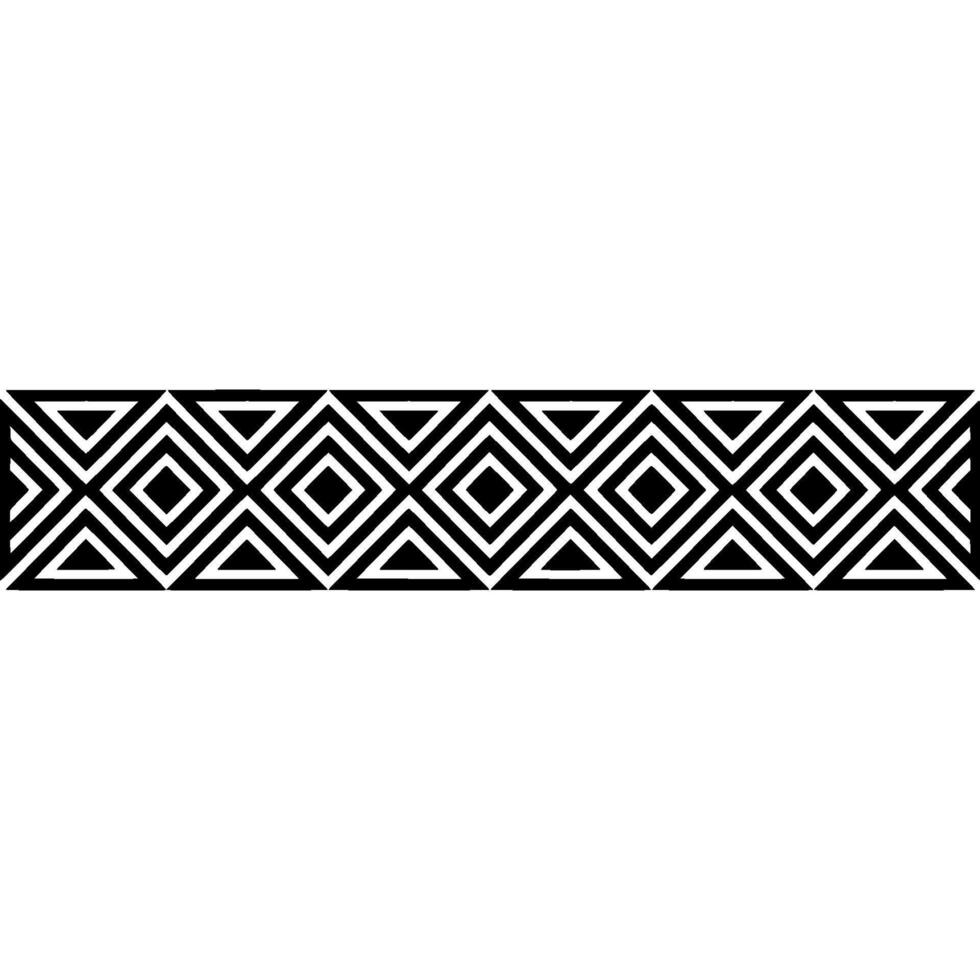 Geometric Deco Border, Minimalist Pattern, alternate version 29 vector