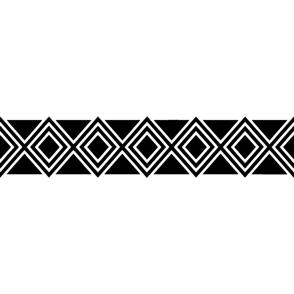 Geometric Deco Border, Minimalist Pattern, alternate version 30 vector