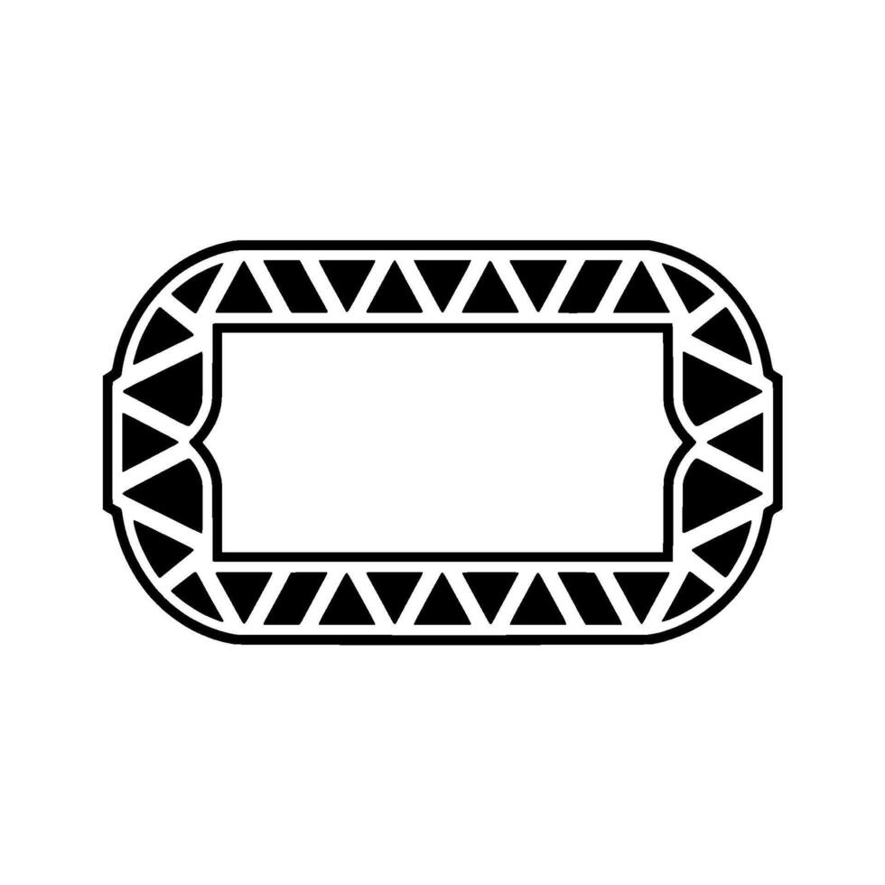 Geometric Stadium Outline, Minimalist vector
