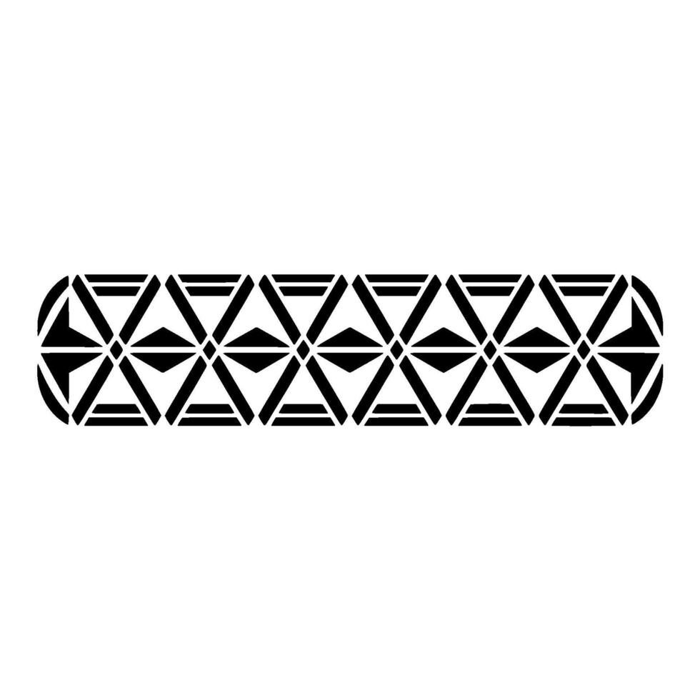 Geometric Border, Minimalist Pattern, Black White - Minimalism vector