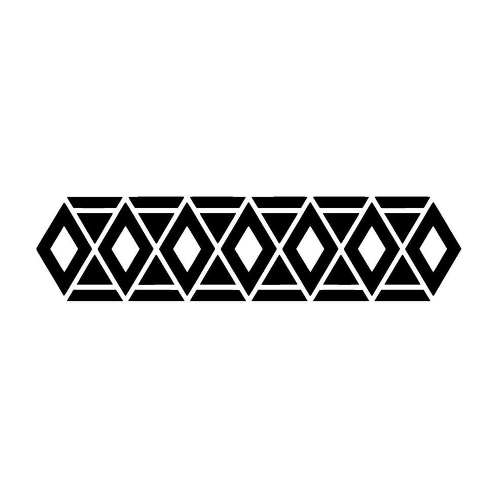 Geometric Deco Border, Minimalist Pattern, alternate version 32 vector