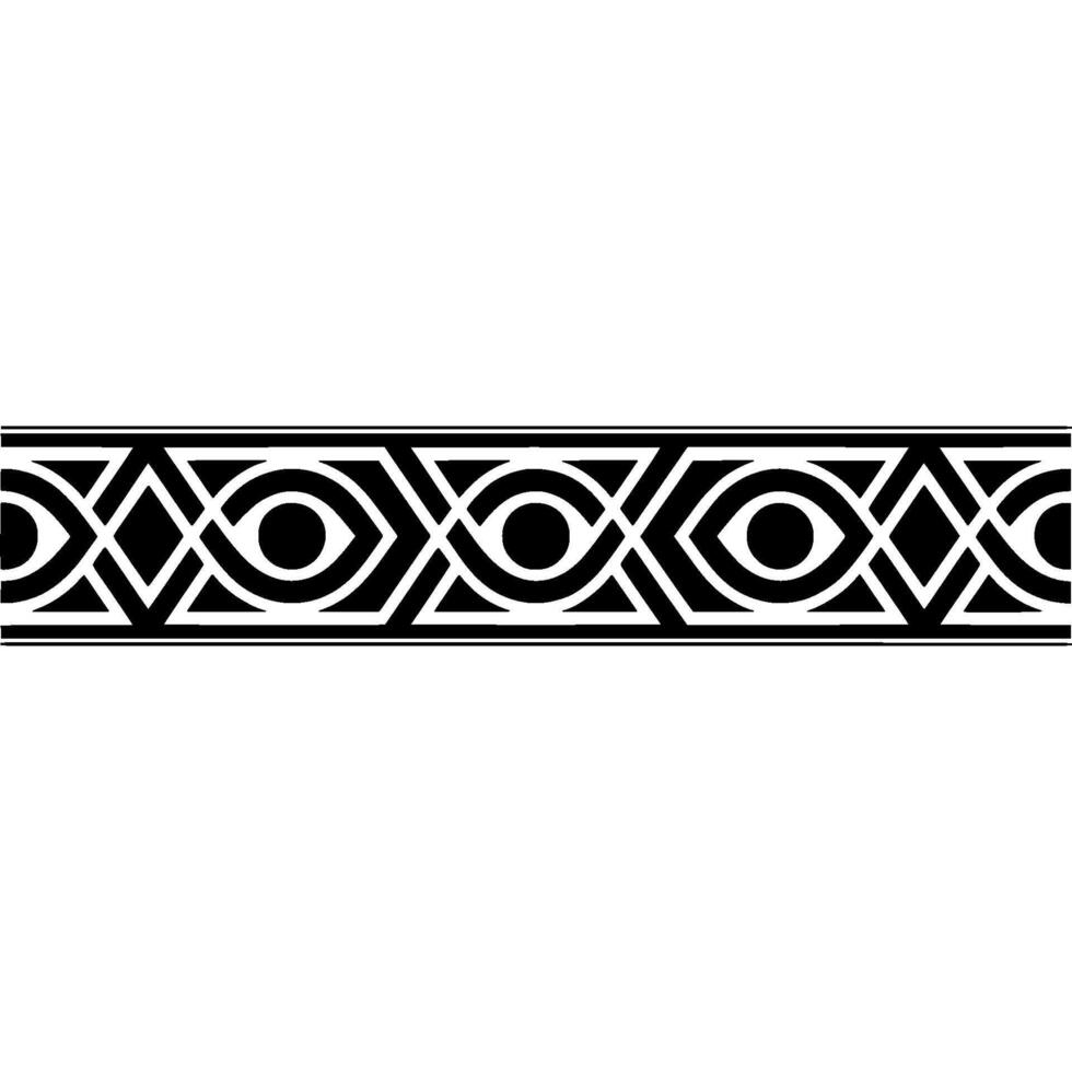 Geometric Celtic Border, Art Deco Style vector