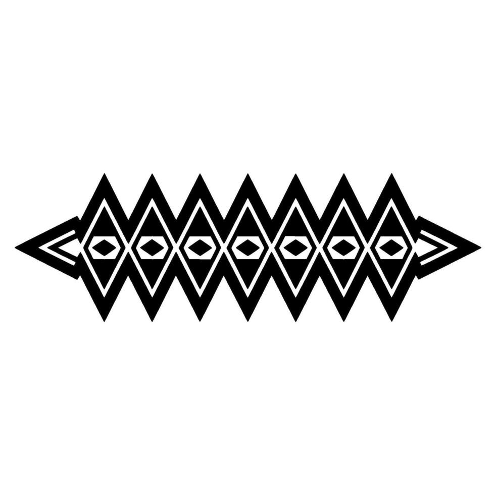 Geometric Tribal Border, Minimalist , Black White, Outline vector