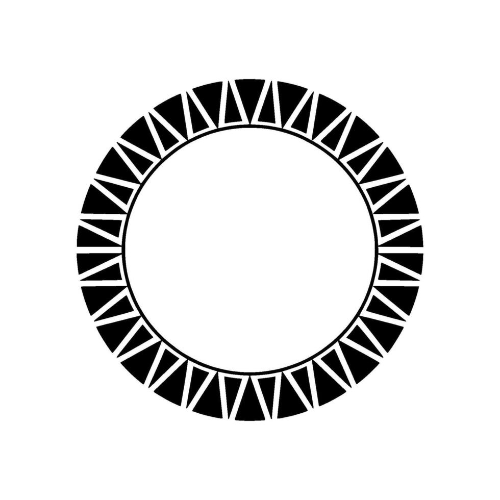 Geometric Circle Frame, Minimalist , Modern Pattern - Abstract vector