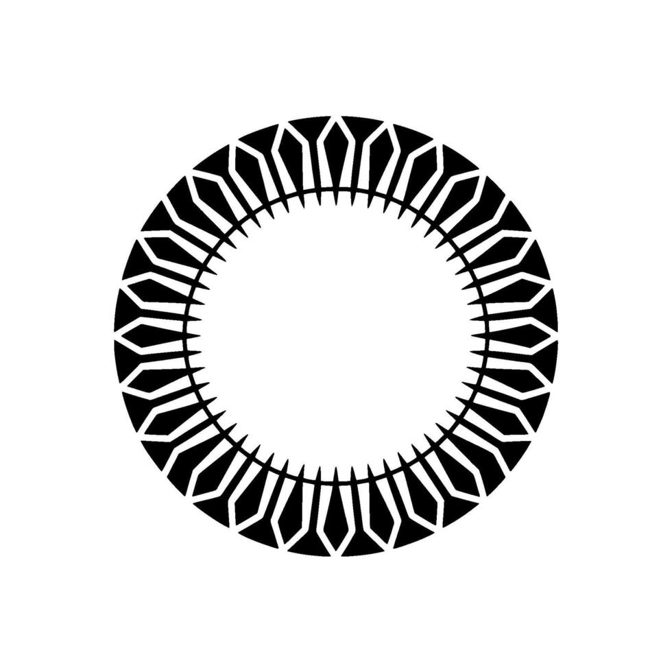 Geometric Radial Pattern, Minimalist , Abstract Focus vector